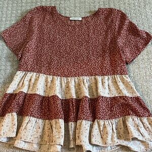 floral patterned blouse